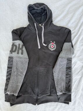 Men's Partizan Zip-Up Hoodie with Chest Emblem